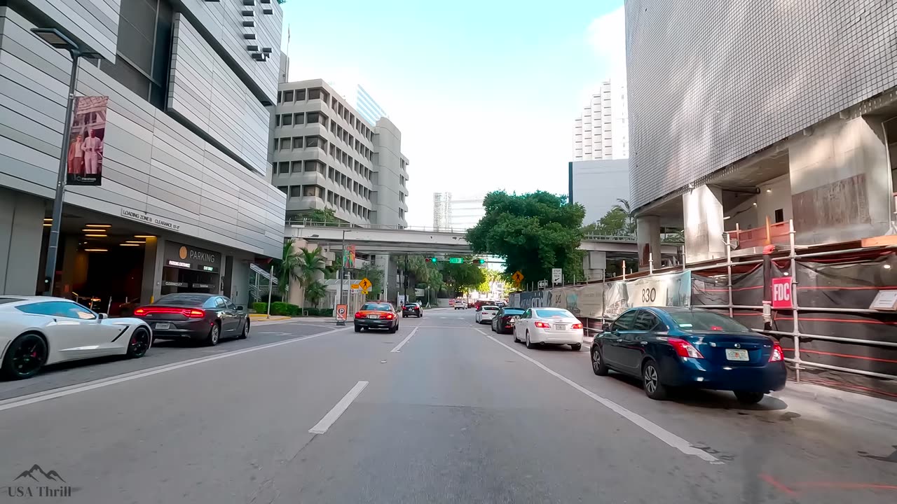 Driving in Downtown Miami - Vice City - Day Drive - HDR - 2023 - USA