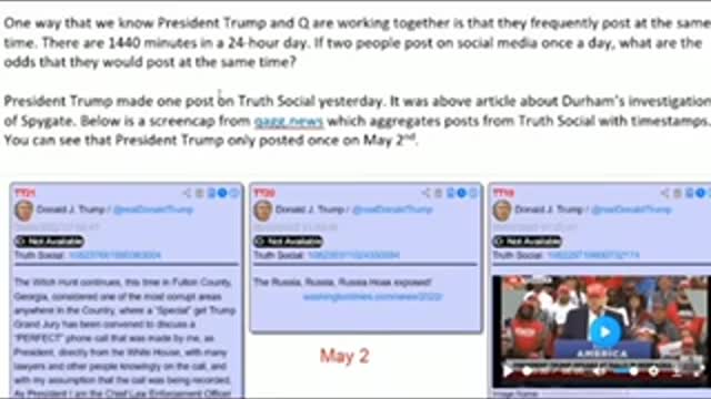 Truth social, Donald Trump and Q