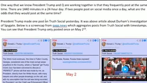 Truth social, Donald Trump and Q