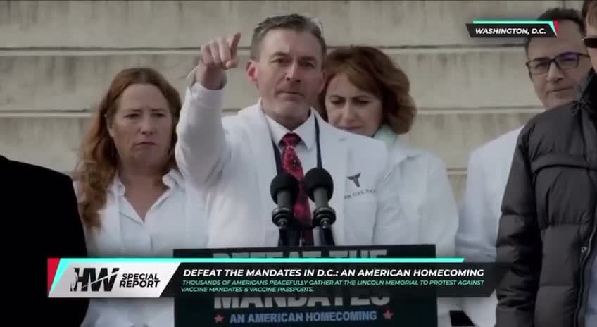 Dr. Ryan Cole Speaking at the Defeat the Mandates Rally in DC