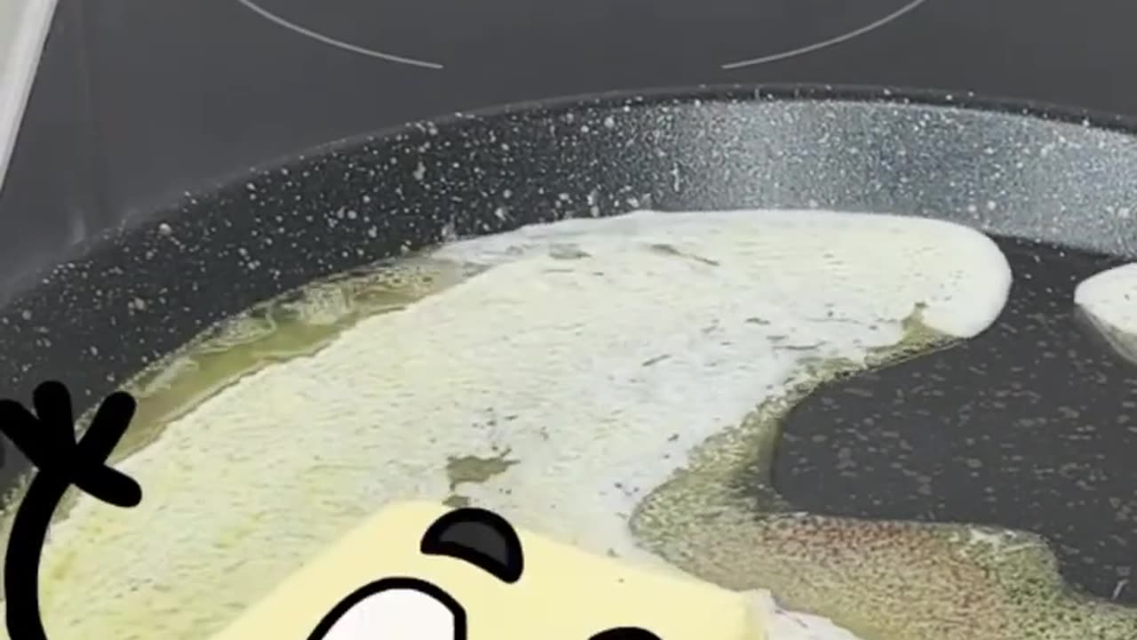 The butter has melted