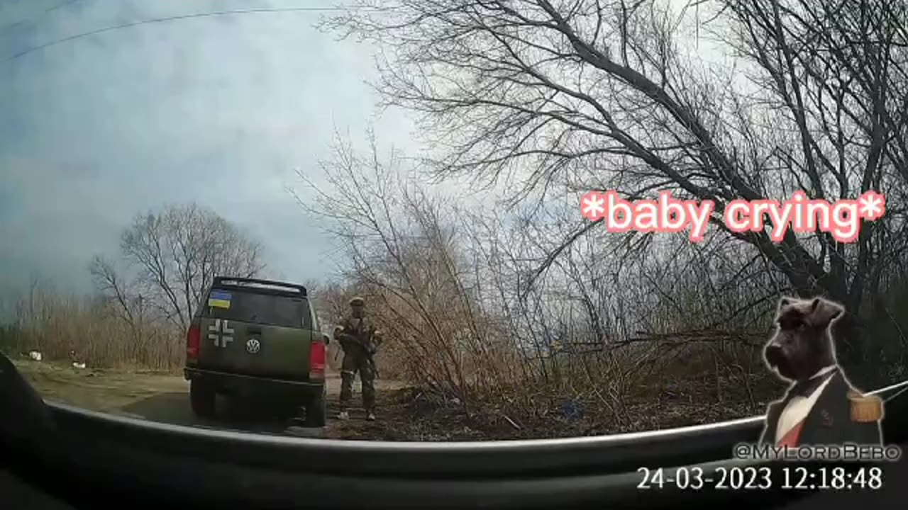 Look how these Ukrainian soldiers treat this lady and her little baby - Russia = DENAZIFICATION