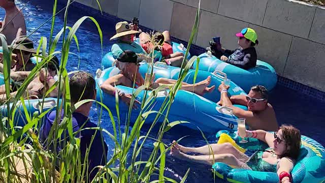 lazy river at The Sands Rocks at Planet Hollywood Cancun in October 2022