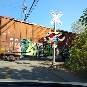 Train passing by in Connecticut