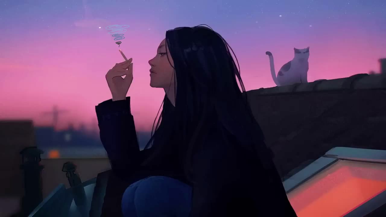 Rooftop Escape: Music for a Hard Day's Night 😌 ● lofi | music for stress | relax ●