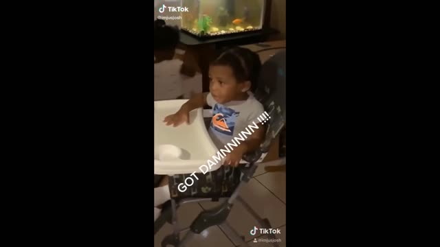 Hilarious Boy Screams Goddamn!!