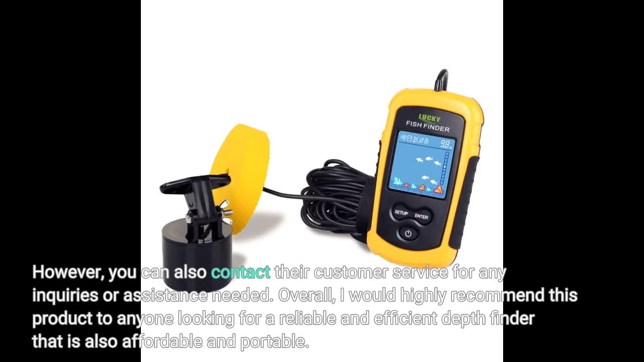 Buyer Comments: LUCKY Kayak Portable Fish Depth Finder Water Handheld Fish Finder Sonar Castabl...