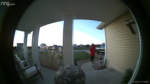 Little Boy Talks to Santa Through Ring Doorbell