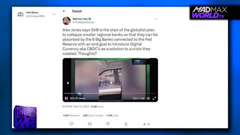 Tucker Carlson Warns Banking Collapse Designed To Bring In Central Bank Digital Currencies🛑
