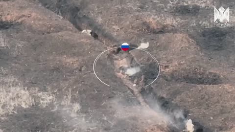 Ukrainians and Russians Fighting Over the Same Trench