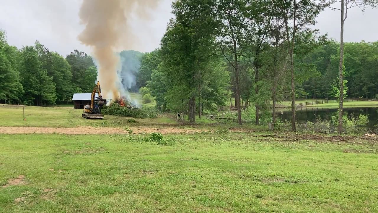 Clearing Area Around Main Pond