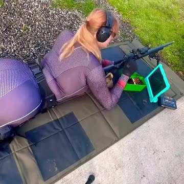 Massive recoil as Black Widow shoots a .338 Lapua Magnum