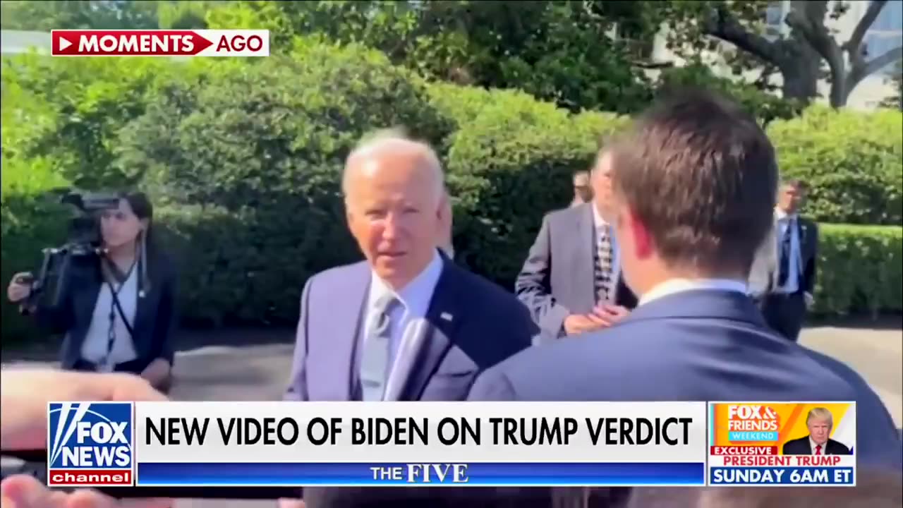 Peter Doocy of Fox News confronts Obiden on "Lawfare.".