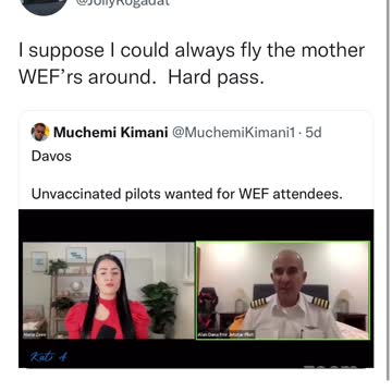 WEF attendees requesting unvaccinated pilots