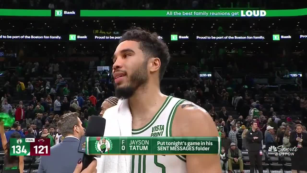 Jayson Tatum on hearing M-V-P chants 'I dreamed of this as a kid' NBA on ESPN