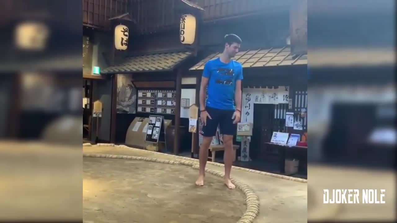 Novak Djokovic Goes Sumo Wrestling FUNNY - Tokyo 2019 (HD)