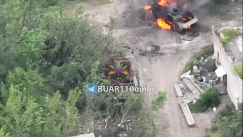 Ukrainian Artillery Brigade Destroys Several Russian Combat Vehicles