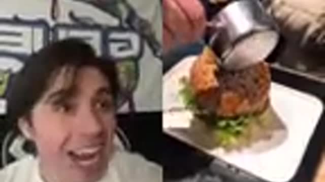 Danny Reacts To Nacho Cheese On A Cheeseburger