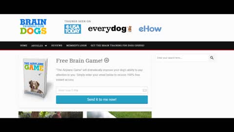 Brain Training for Dogs - Unique Dog Training Course! Easy Sell!