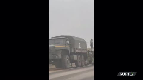 Invasion Day 3 Update Russia : Military vehicles line roads of Crimea
