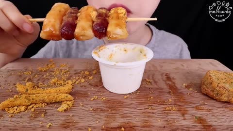 ASMR MUKBANG｜CHEESE BALL, CORN DOG, FRIES, CHEESE STICKS, MENBOSHA 뿌링클 사이드 치즈볼 치즈스틱 감자튀김 핫도그 소떡소떡 먹방