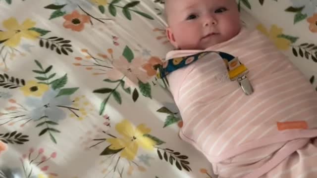 Happy Baby Girl Waking From Nap Gives Mom Serotonin