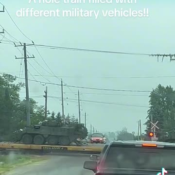 Train Load Military Eq going into Toronto