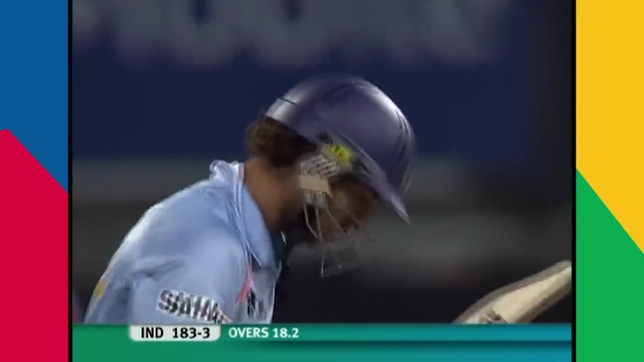 Yuvraj Singh slams six sixes off Stuart Broad ENG v IND T20 World Cup 2007