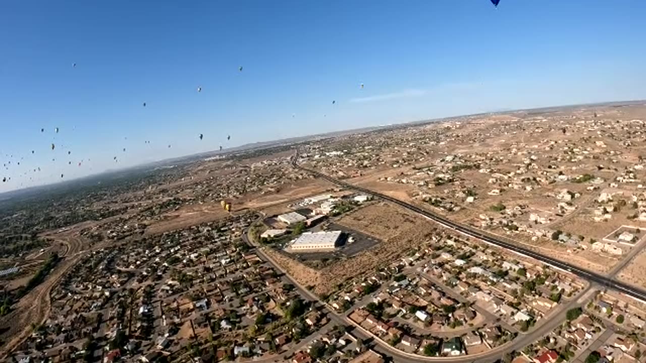 Albuquerque time lapse in the air