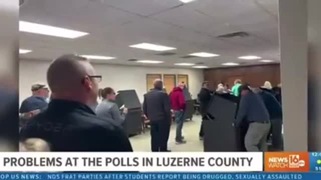 Election precincts in Luzerne County, Pennsylvania are LITERALLY RUNNING OUT OF PAPER