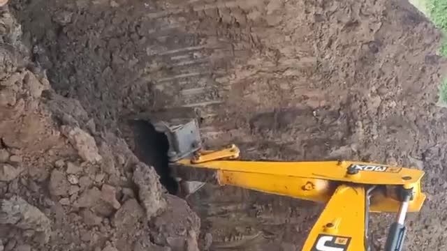 JCB working in construction