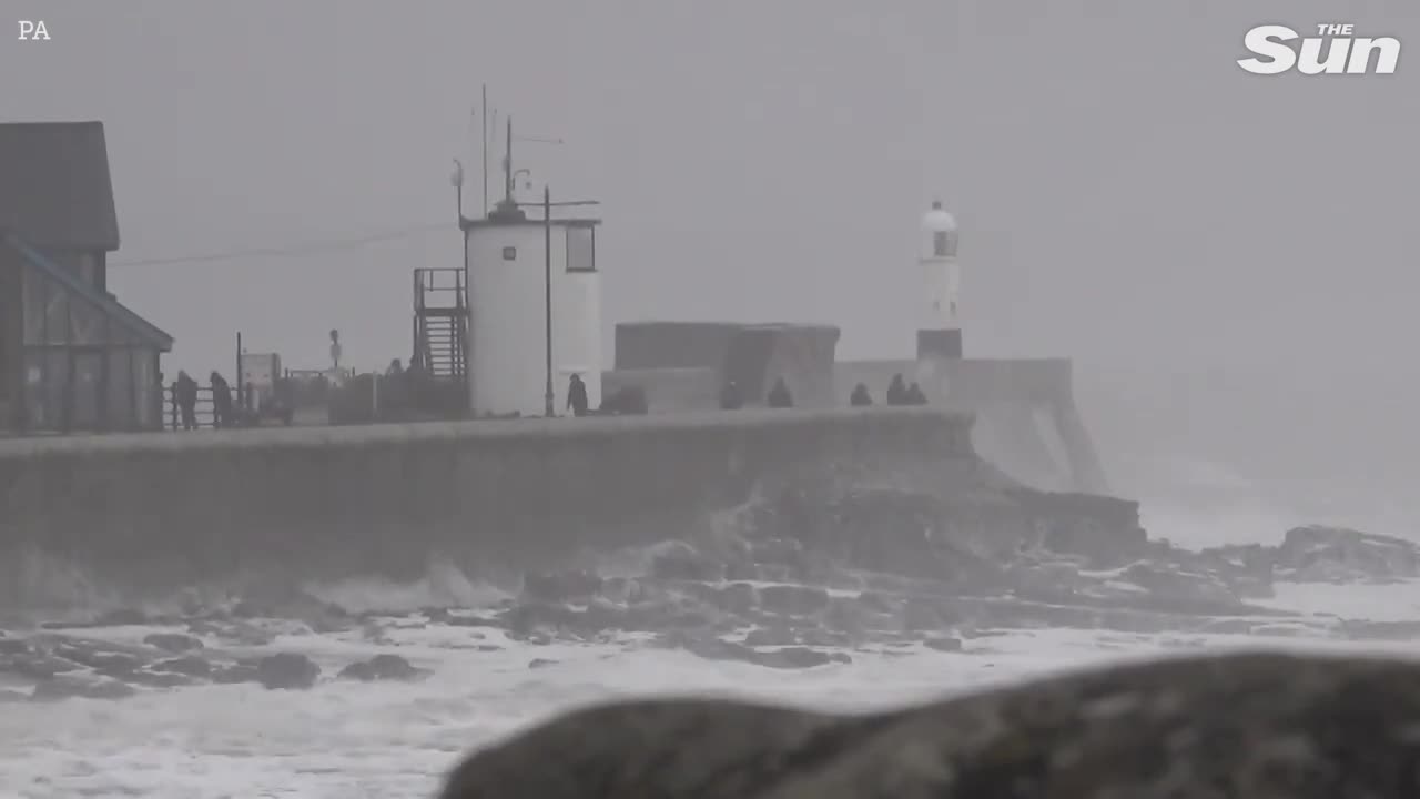 93mph Storm Darragh: Travel chaos, thousands without power and Merseyside Derby called off