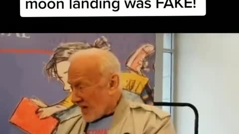 Buzz Aldrin admits Moon landings were faked