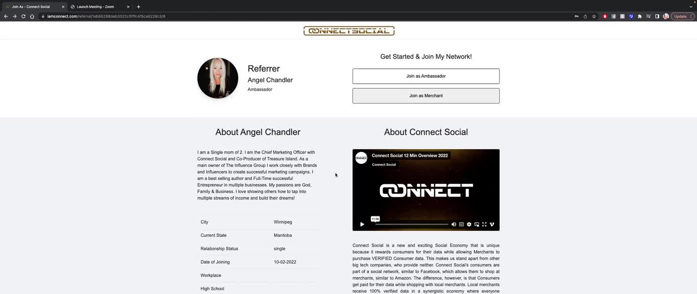 Create A Connect Social Profile