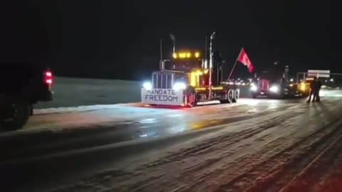 Canadian truckers against Covid mandates