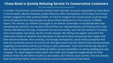 Banks cancel conservatives, Paypal isn't your pal, & criticizing Fauci could become a hate crime?