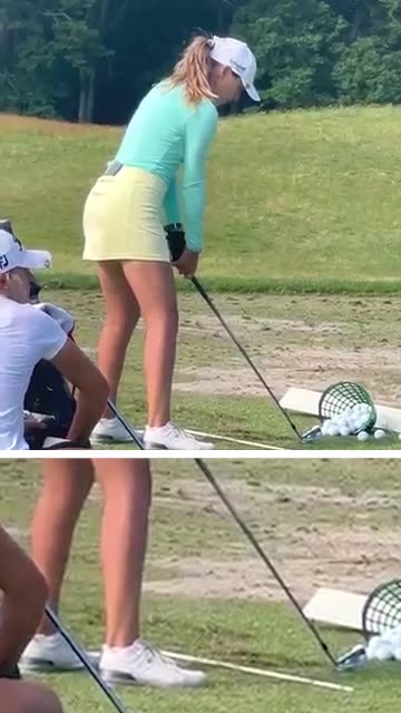 Practicing the iron game #golf #golfer #professional #athlete #green #fairway #iron #club #hit #shot