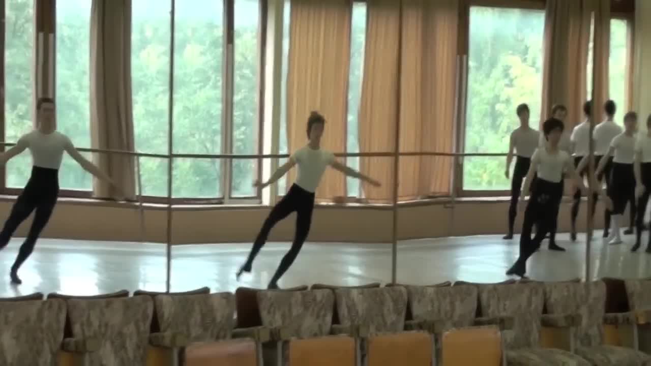 Ballet class for boys at Bolshoi Ballet Academy