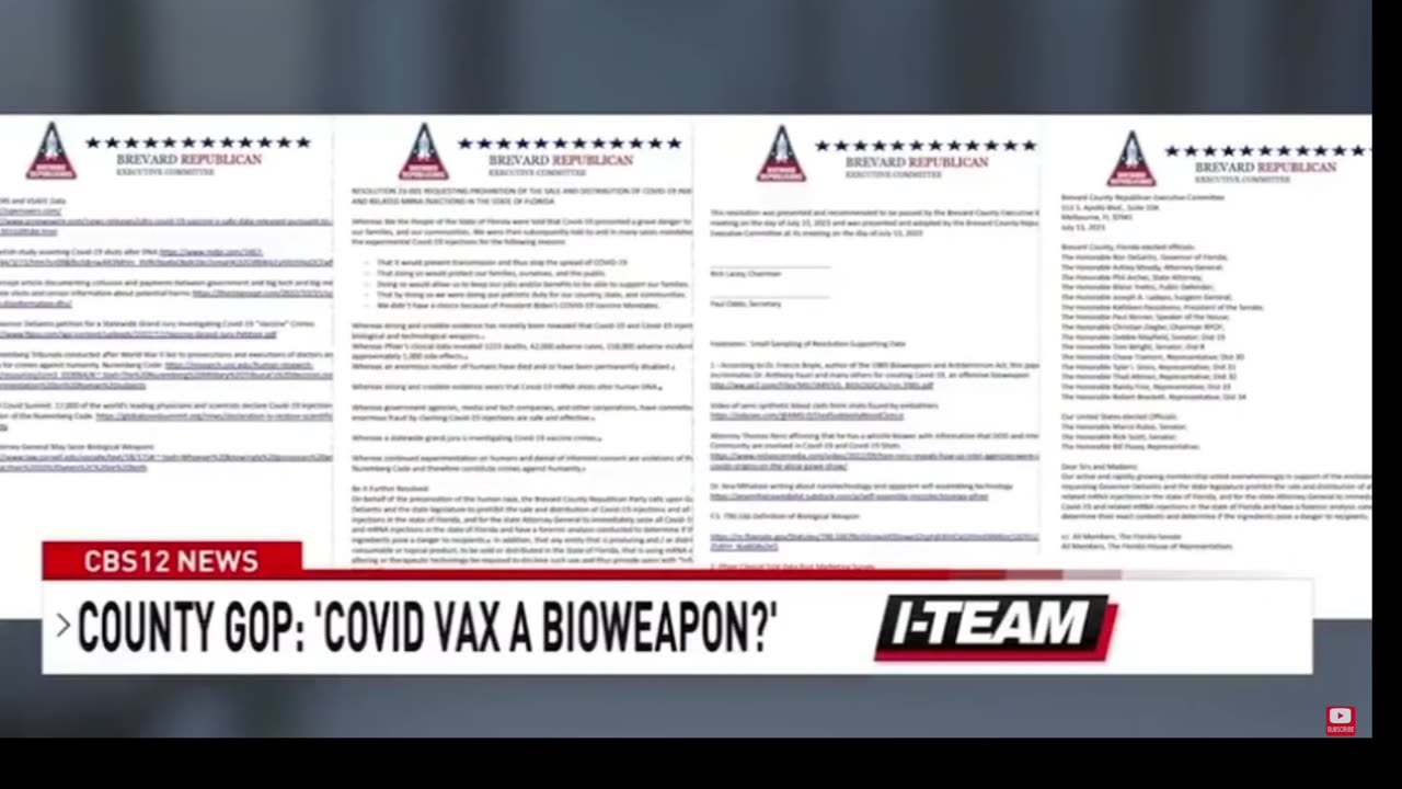 Florida GOP Declares Covid19 Vaccine A Bioweapon