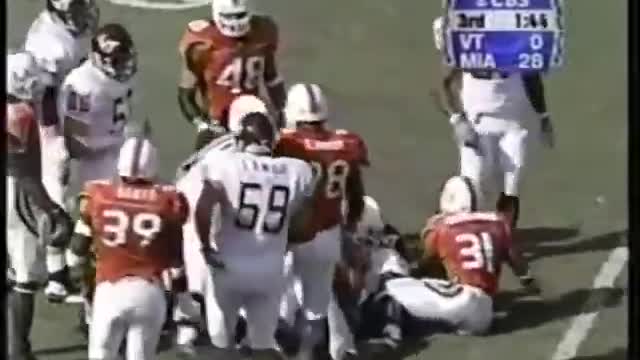 2000 - #2 Virginia Tech Hokies at #3 Miami Hurricanes