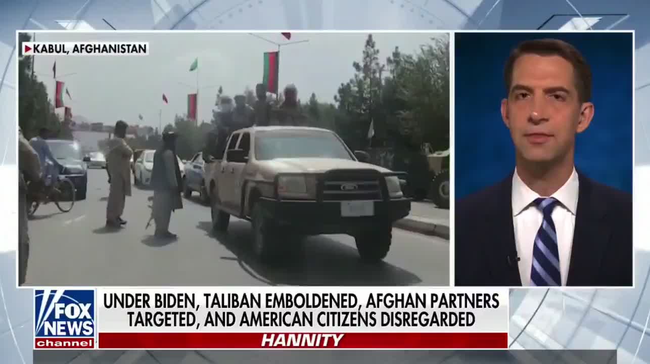 Sen Tom Cotton on ABANDONED Americans: Biden is "Spinning the Numbers"