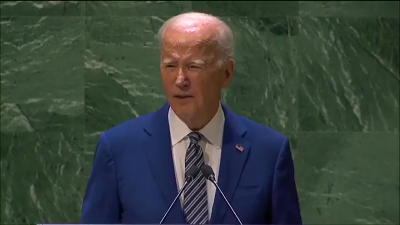 Today at the United Nations, Joe Biden called climate change an 'existential threat.'