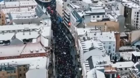 ❌ IMPRESSIONANTE❗️- Copenaghen - Manifestazione a Sostegno del Popolo Palestinese...