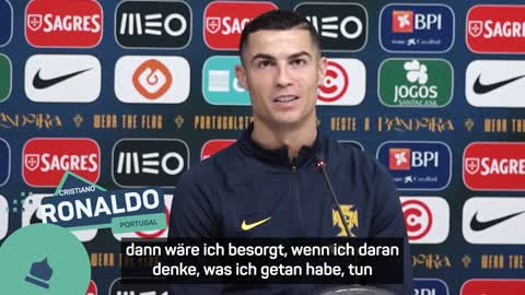 Über diese Frage kann Ronaldo nur lachen... _ WM 2022