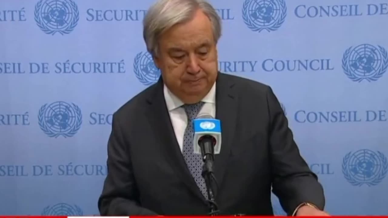 I am shocked by the misrepresentation of my statement": UN Secretary