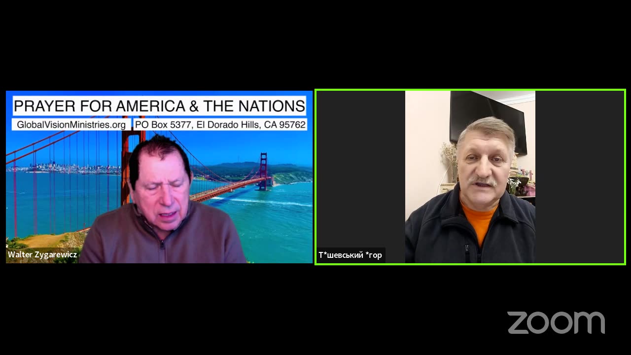 Prayer for America and the Nations with Walter and Nina Zygarewicz