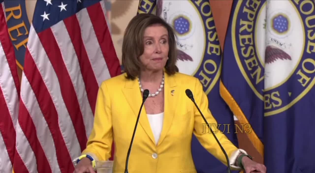 Alcoholic speaker Pelosi describing the economy mumbles about the war in Iraq and covid.. 🤷‍♂️