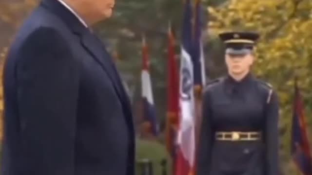 Differences in respect between President Biden and Trump during a funeral for a soldier.