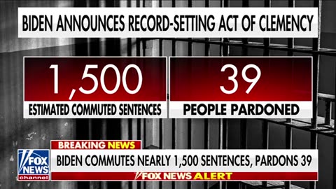 Biden commutes nearly 1,500 sentences, pardons 39