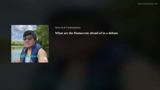 What are the Democrats afraid of in a debate